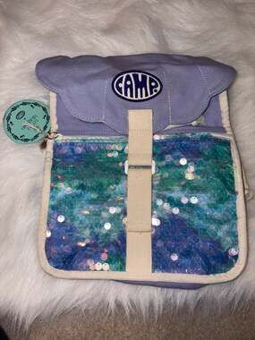 Disney The Little Mermaid x CAMP Live Action Ariel Canvas Flap Backpack with Seq